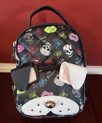 betsey johnson pug mini backpack HUGS IDEA Cute Print Purse for Women Girls Cute Leather Small Backpack Travel Shoulder Bags : Clothing, Shoes & Jewelry Betsey Johnson Backpack - Etsy