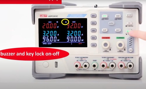 Fuente de alimentación de laboratorio programable UNI-T UDP3303C (4 canales, 30V, 3A, 195W) USB/RS232 - Imagen 14 de 17