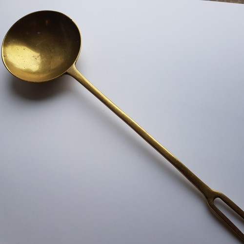 Antique Brass Ladel Spoon solid cast 19th Century country rustic ...