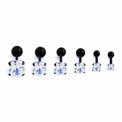 2Pcs Surgical Stainless Steel Round CZ Earrings Screw Back Ear Studs Men Women - Picture 7 of 24