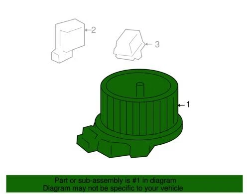 Genuíno GM 2006-2011 Buick Cadillac Lucerne DTS conjunto de motor soprador 25770668 - Imagem 2 de 2