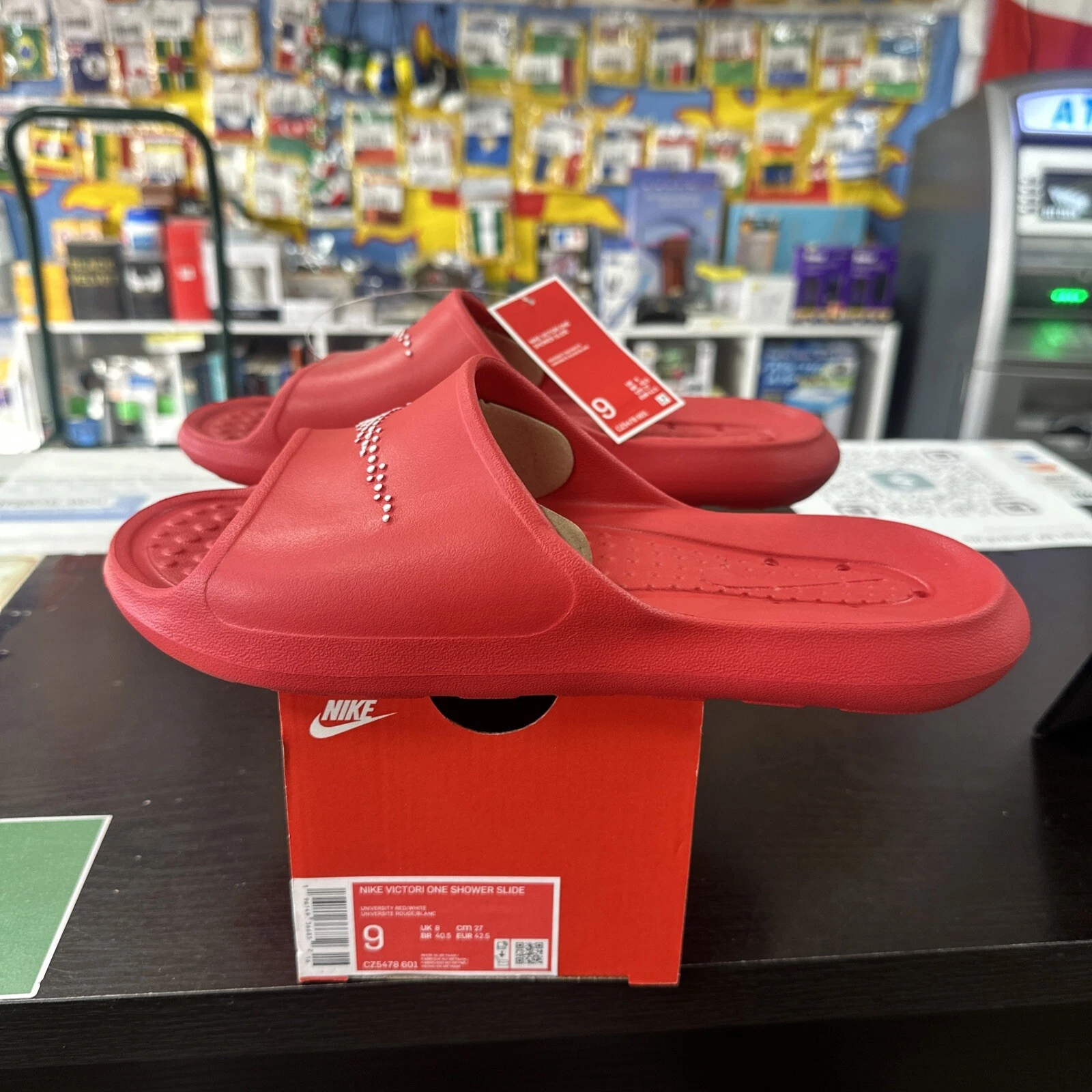 Scivolo doccia Nike Victory One rosso taglia 9 CZ5478691 autentico