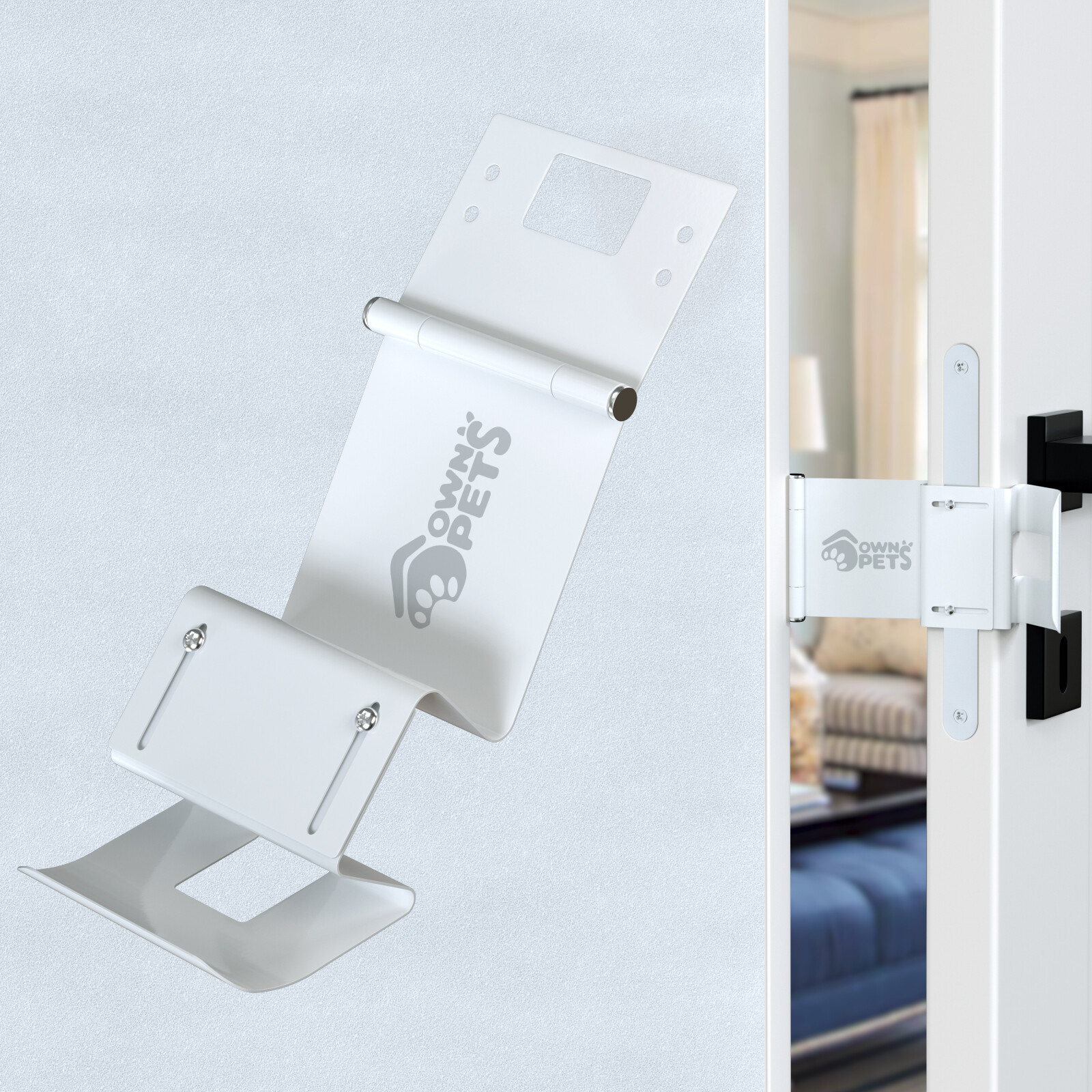 Ownpets Door Latch Cat Door Stopper Pet Door Holder for Cats Keep Dogs