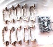 Ravinte 10 Pack Solid 3" Square Foot Cabinet Arch Pull Kitchen Cabinet Handles