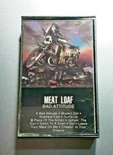 Meat Loaf Bad Attitude Original Vintage RCA Label Cassette 1985 Release