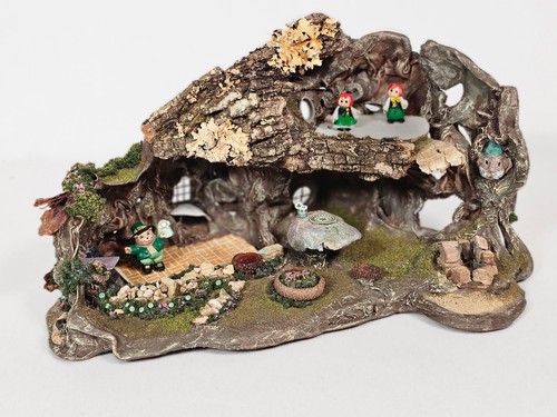 Miniature Enchanted Irish Leprechaun Cottage - (1/4 scale) 1:48 Room Box Diorama