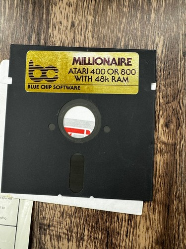 Millionaire Blue Chip Computer Game Atari 800 (UNTESTED) - Picture 5 of 11