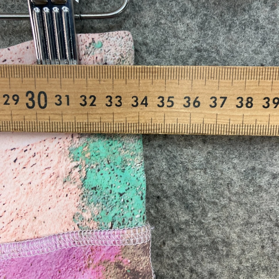 Reebok Leggings Womens Small 8-10 Multicolour 7/8 Length Gym Running Dance 30118 - Image 4 of 4