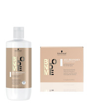 Schwarzkopf - BLONDME Detox Shampoo 1000ml & Detox Vitamin C Shots