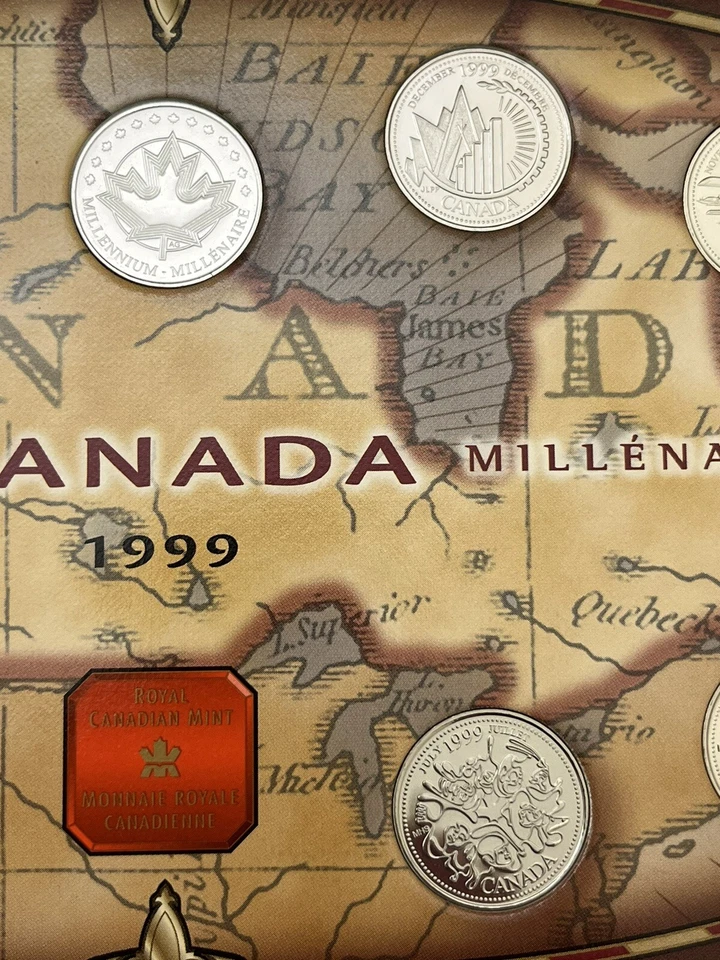 CANADA Country Map 13 coins "1999 MILLENNIUM MINT SET" - Image 4 of 4