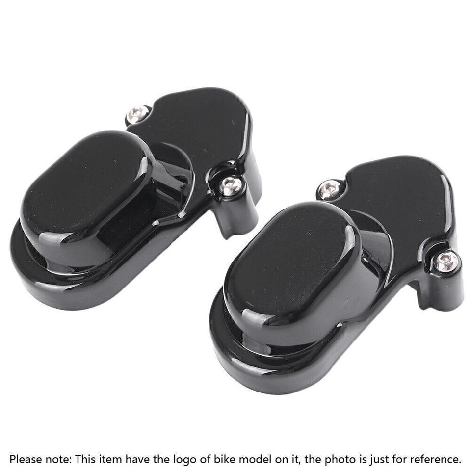 Black Rear Axle Cover Nut Bolt Caps fit Harley Davidson Sportster 1200