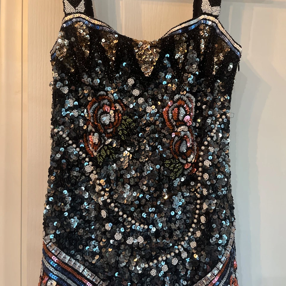 Nasty Gal Rose Embellished Shift Dress - Image 4 of 4