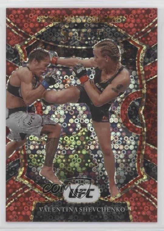 2021 Panini Select UFC Concourse Red Disco Prizm /199 Valentina Shevchenko 3b3