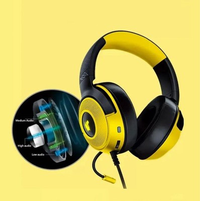 Razer x Pokemon Pikachu Edition Kraken V3 X Wired Gaming Headset