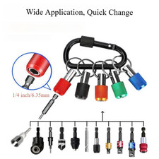 48-32-4537 5PC Bit Holder w/ Carabiner   Durable Magnetic Bit Storage