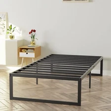 Alpha Heavy Duty New 14-Inch Metal Platform Bed Frame/Easy Assembly/Sturdy & ...
