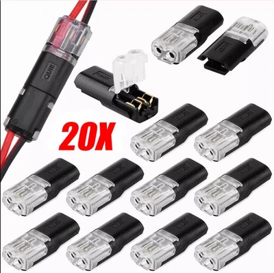 20X Car Waterproof Electrical Wire Cable Automotive Connector 2 Pin Way Plug Kit - Image 1 of 4