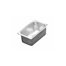 New 1/4 Size Winco Stainless Steel Steam Table Pan 2.5” Deep SPJL-402 18/8 SS