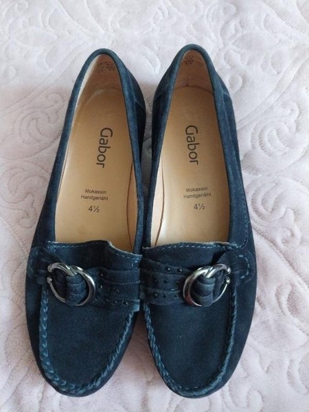 Women Gabor Heels Black Leather 36.5 #7UTD
