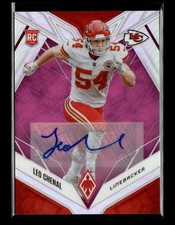 2022 Panini Phoenix #183 Leo Chenal Autographs Pink #/99