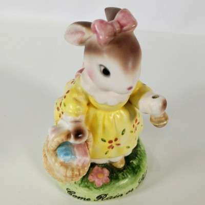 Vintage Avon Cherished Moments Collection Bunny Come Rain or Shine/No Umbrella