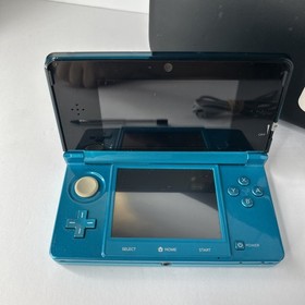 Nintendo 3DS Handheld Console Aqua Blue CTR-001 USA Tested Working Charger