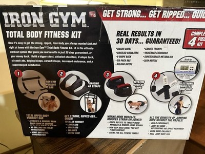 Iron Gym Total Body Fitness Kit Workout Exercise at Home Complete 4 pc. System