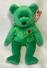 Rare Ty 2004 Beanie Baby Uk Ireland Exclusive IRELAND The I❤️country Bear VGC