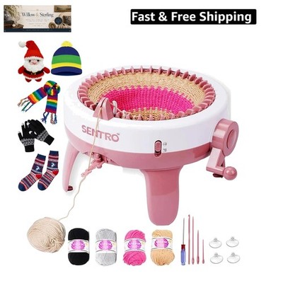 Sentro Knitting Machine, 48 Needles Smart Knitting Crochet Machine with Row C...