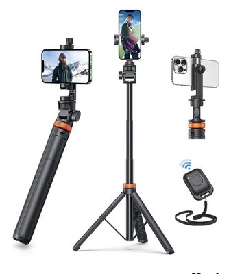 EUCOS 62'' Phone Tripod, Tripod for iPhone & Selfie Stick ????ripod with Remote