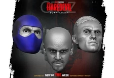 Bullseye Marvel Legends 3 Unpainted Heads Daredevil Custom Action Figure 1/12