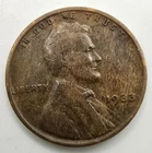 1933 P Lincoln Wheat Cent Woody VF Wood Grain Penny Improper Alloy Mix Error