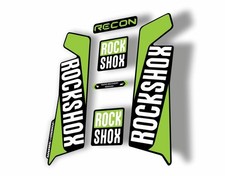 Rock Shox RECON 2016-17 Mountain Bike Cycling Decal Kit Sticker Adhesive Green
