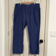 Vineyard Vines Corduroy Pants Mens 38x30 Blue Straight Leg Coastal Preppy Casual