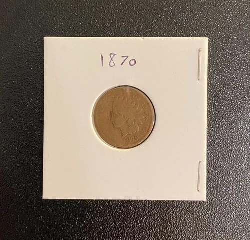 1870 Indian Head Penny - AG/G condition