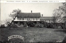 Eagleville CT Connecticut Wildfern Spring Hill RFD c1900-20s Vintage Postcard