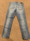 Faherty Stretch Terry Mens 33x29 Ocean Wash Preppy Faded 5 Pocket Indigo Denim — photo 2