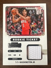 2022 Panini Contenders Basketball Tyty Washington Jr. Rookie Ticket Patch #RT...