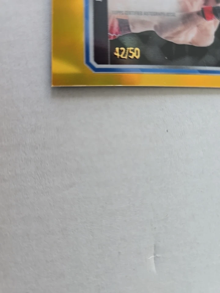 2025 UFC Topps Chrome Gold Auto 42/50 Jiri Prochazka CVA-JP - Image 2 of 4