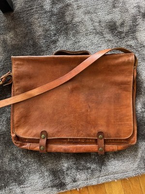 Vintage Il Bisonte Messinger Bag Briefcase 1985