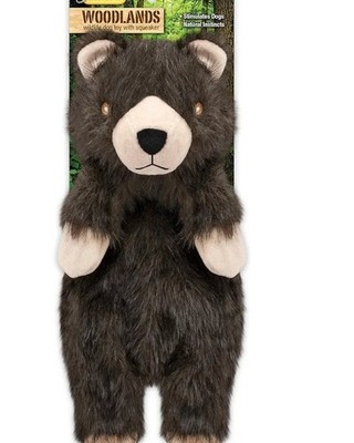 Woodlands Ruffin' It Plush No Stuffing Bear Dog Toy 13''