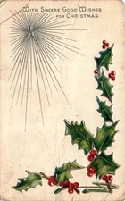 CITA, TISHES, CHRISTMAS, HOLLY SERIES, EDSTAGE, Mr. Postcard