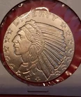 Silver 1/2 oz Incuse Indian Round