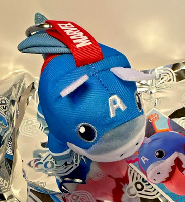 MARVEL Jeff the Land Shark Cosbi Plush Toy Mascot Keychain Captain Jeff Japan