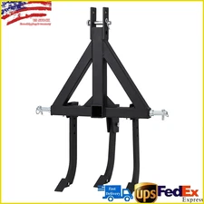 3-Point Middle Buster Plow for CAT-0 & 1 Tractors w/ 3 Adjustable Ripper Shanks