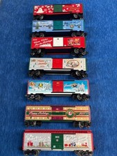 Lionel Christmas Boxcar Collection O Gauge 7 different years represented