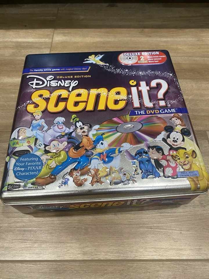 Disney Scene It? Deluxe Edition 2 DVD Board Game 2005 W/Collectors Tin - Image 2 of 4
