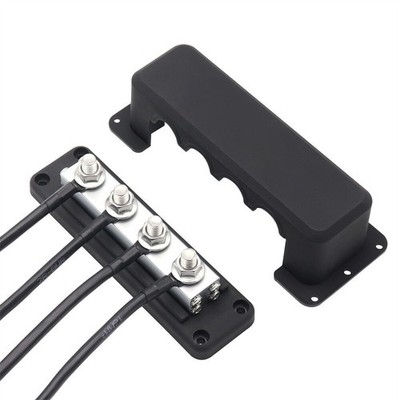 3/8'' 600A Power Bar 4 Post Busbar Bus Bar Electric Terminal Board For Marine RV