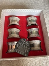 Grenadier Silver Plated Napkin Ring Set