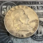 1950 P Silver Benjamin Franklin Half Dollar - Nice Find - Combined Shipping